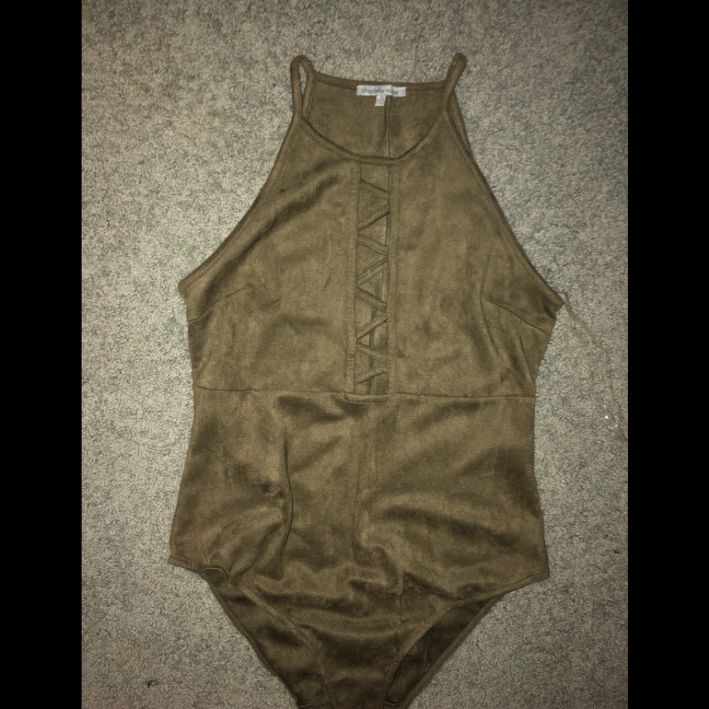 Charlotte Russe army green body suit